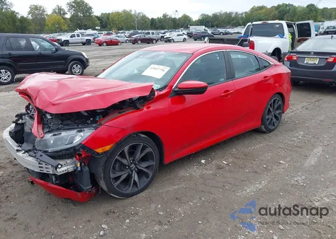 2019 Honda Civic Sport from USA, damaged, VIN 2HGFC2F8XKH524542